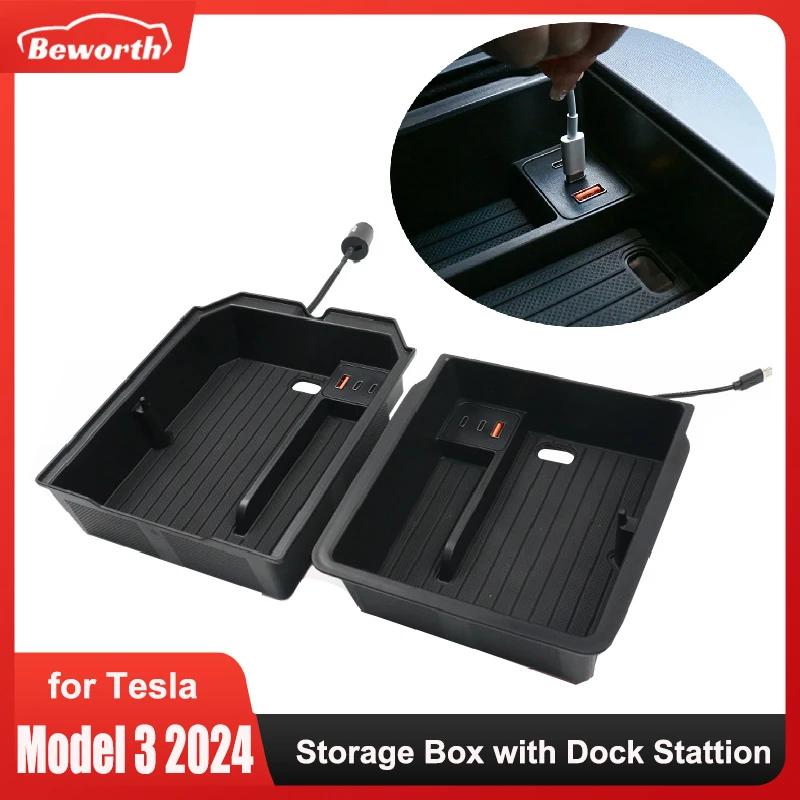 Tesla Model 3 Highland 2024  ܼ Ȱ    USB Type-C Ȯ ŷ ̼ Ȱ Ȧ